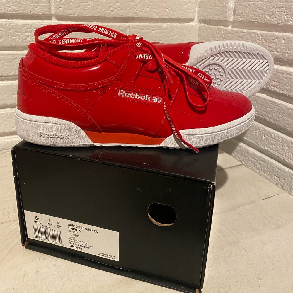Brand New Reebok Classic workout Lo Clean unisex Size 6 Opening Ceremony